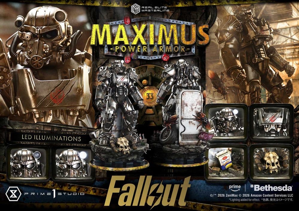 Fallout Real Elite Masterline Statue 1/4 Maximus Power Armor 67 cm - Prime 1 Studio Statues & Busts