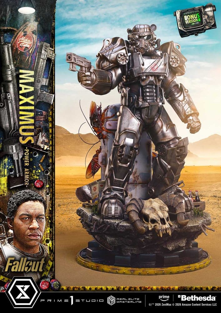 Fallout Real Elite Masterline Statue 1/4 Maximus Power Armor DX Bonus Version 67 cm - Prime 1 Studio Statues & Busts