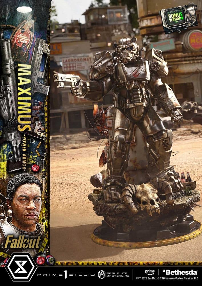 Fallout Real Elite Masterline Statue 1/4 Maximus Power Armor DX Bonus Version 67 cm - Prime 1 Studio Statues & Busts