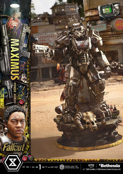 Fallout Real Elite Masterline Statue 1/4 Maximus Power Armor DX Bonus Version 67 cm - Prime 1 Studio Statues & Busts