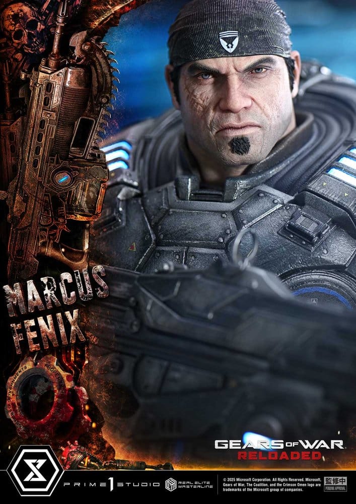 gears of war statue Prime 1 Studio Gears of War: Reloaded Real Elite Masterline Series Statue 1/3 Marcus Fenix – Planet Action Figures