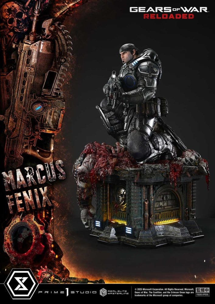 Gears of War: Reloaded Real Elite Masterline Series Statue 1/3 Marcus Fenix Ultimate Version 97 cm - Prime 1 Studio Statues