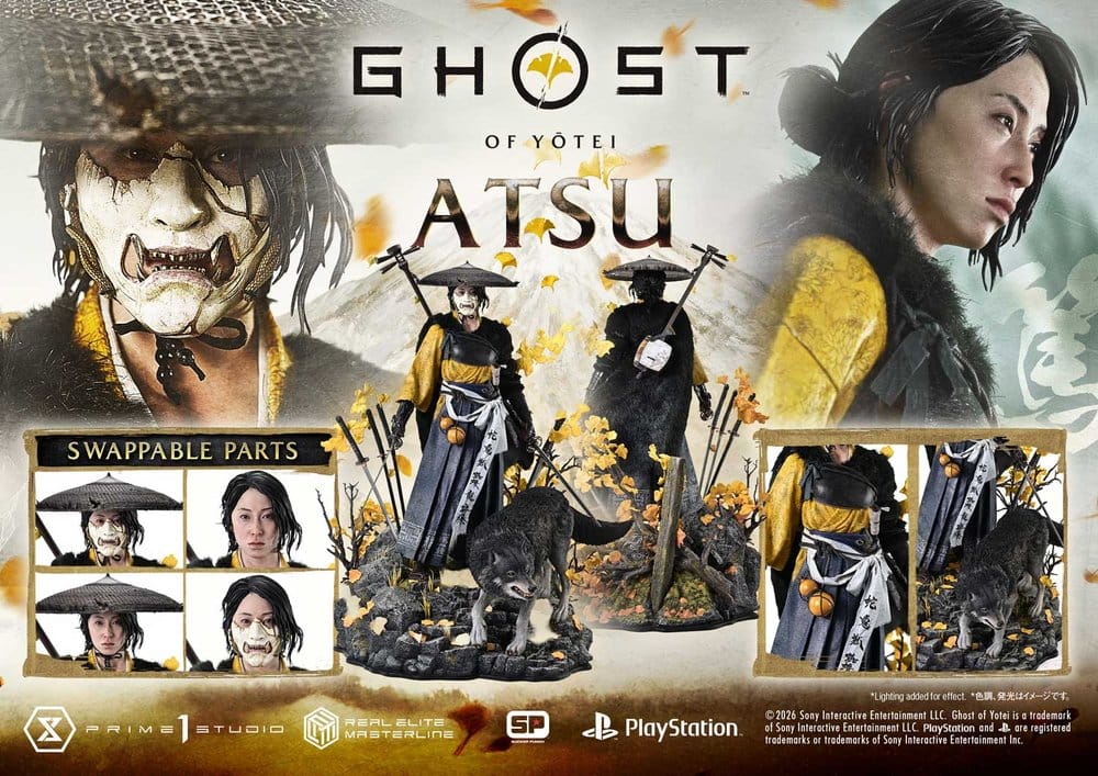 Ghost of Yotei Real Elite Masterline Statue 1/4 Atsu 59 cm - Prime 1 Studio Statues & Busts