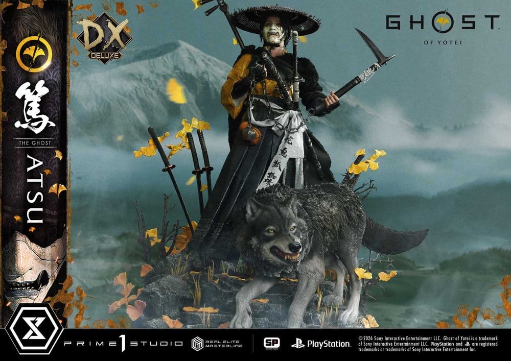 Ghost of Yotei Real Elite Masterline Statue 1/4 Atsu Deluxe Version 59 cm - Prime 1 Studio Statues & Busts