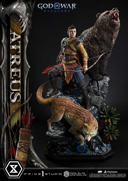 God of War: Ragnarok Real Elite Masterline Statue 1/3 Atreus Deluxe Version 96 cm - Prime 1 Studio Statues
