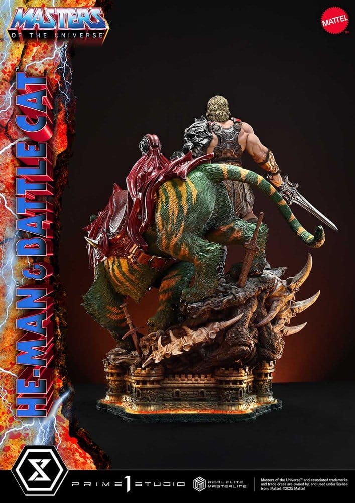 Masters of the Universe Real Elite Masterline Series Statue 1/4 He-Man & Battle Cat 86 cm - Prime 1 Studio Statues