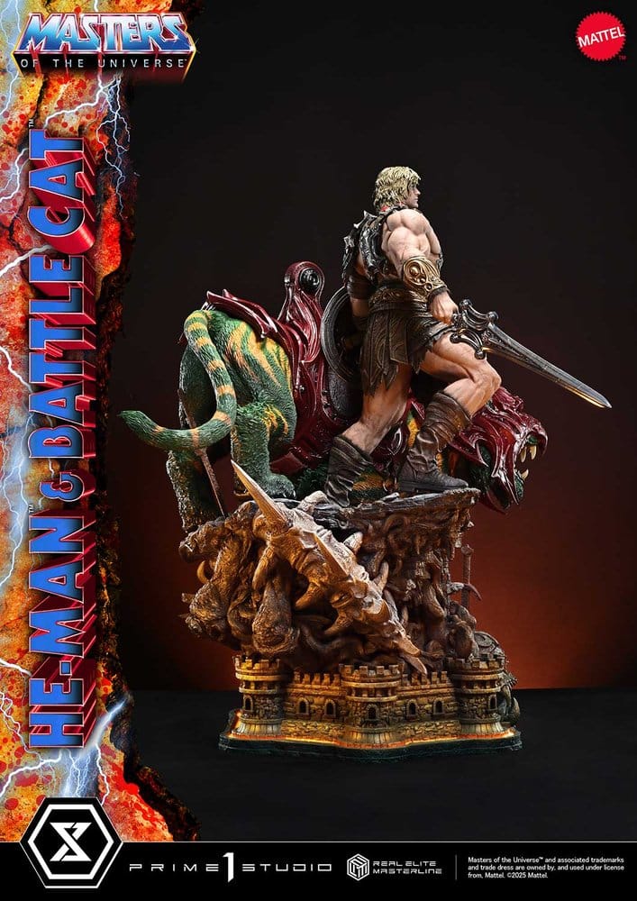 Masters of the Universe Real Elite Masterline Series Statue 1/4 He-Man & Battle Cat 86 cm - Prime 1 Studio Statues