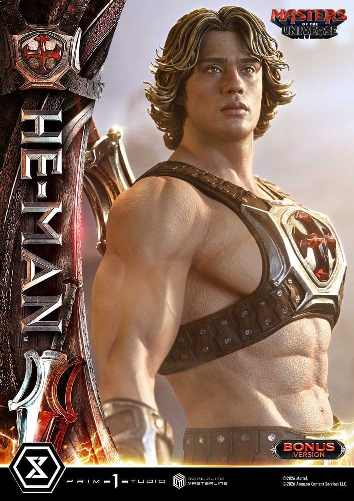 Masters of the Universe (2026 Film) Real Elite Masterline Series Statue 1/3 He-Man DX Bonus Version 117 cm - Prime 1 Studio Statues