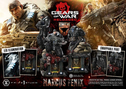 Gears of War: Reloaded Real Elite Masterline Series Statue 1/3 Marcus Fenix Ultimate Version 97 cm - Prime 1 Studio Statues