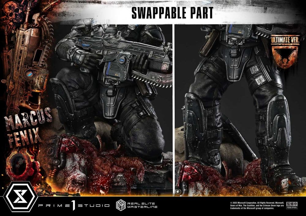 Gears of War: Reloaded Real Elite Masterline Series Statue 1/3 Marcus Fenix Ultimate Version 97 cm - Prime 1 Studio Statues