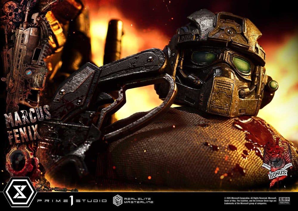 Gears of War: Reloaded Real Elite Masterline Series Statue 1/3 Marcus Fenix Ultimate Bonus Version 97 cm - Prime 1 Studio Statues