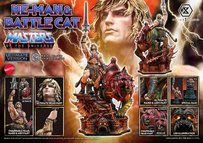 Masters of the Universe Real Elite Masterline Series Statue 1/4 He-Man & Battle Cat Ultimate Bonus Version 86 cm - Prime 1 Studio Statues