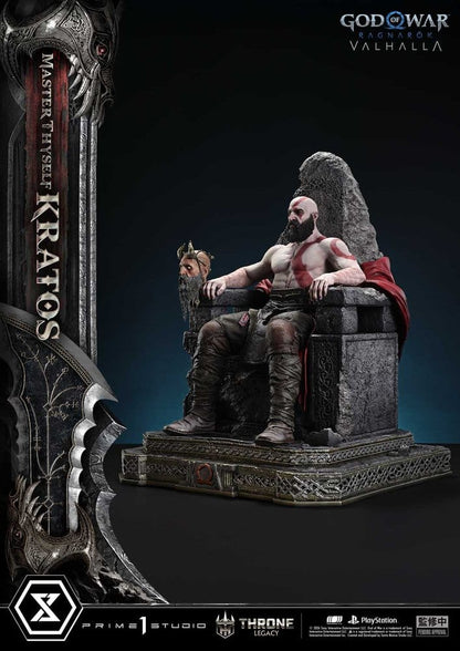 Throne Legacy God of War Series Statue 1/3 Ragnarok Master Thyself Kratos 67 cm - Prime 1 Studio Statues & Busts