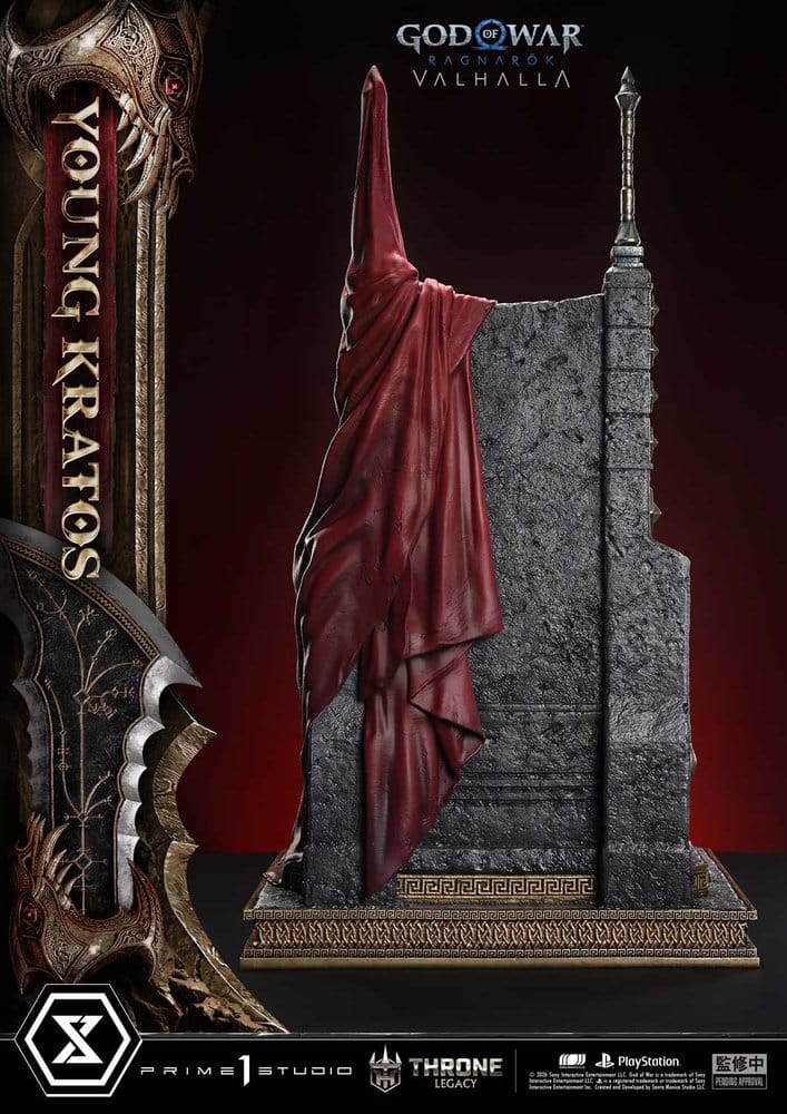 Throne Legacy God of War Series Statue 1/3 Ragnarok Young Thyself Kratos 91 cm - Prime 1 Studio Statues