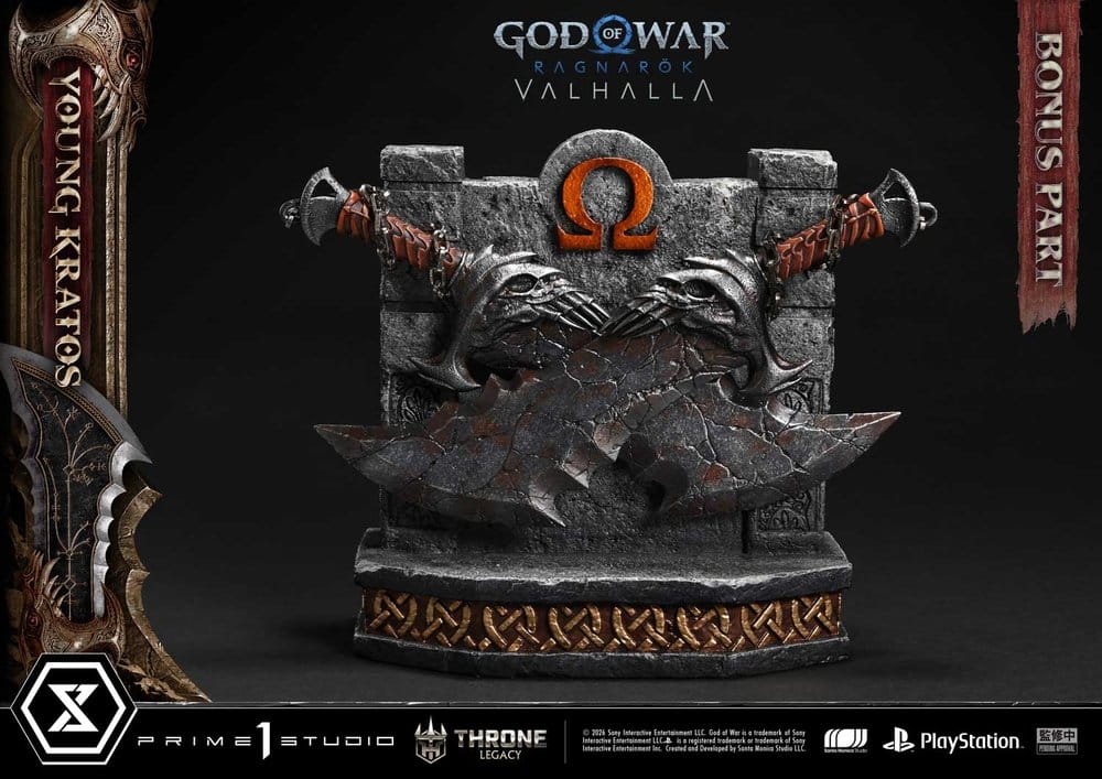 Throne Legacy God of War Series Statue 1/3 Ragnarok Young Thyself Kratos Bonus Version 91 cm - Prime 1 Studio Statues