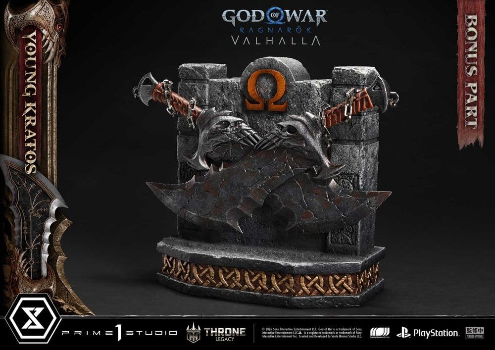 Throne Legacy God of War Series Statue 1/3 Ragnarok Young Thyself Kratos Bonus Version 91 cm - Prime 1 Studio Statues
