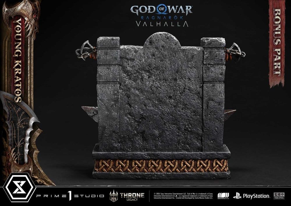 Throne Legacy God of War Series Statue 1/3 Ragnarok Young Thyself Kratos Bonus Version 91 cm - Prime 1 Studio Statues