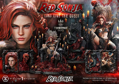 Red Sonja Throne Legacy Collection Statue Statue 1/3 Red Sonja: Long Live the Queen 77 cm