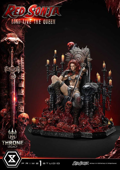 Red Sonja Throne Legacy Collection Statue Statue 1/3 Red Sonja: Long Live the Queen 77 cm