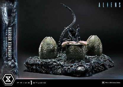 Aliens (Film) Ultimate Diorama Masterline Statue Warrior Xenomorph for Queen Alien 23 cm