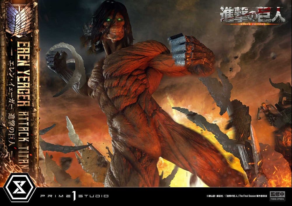 Attack on Titan (TV animation) Ultimate Diorama Masterline Statue Eren Yeager Attack Titan 81 cm - Prime 1 Studio Statues & Busts