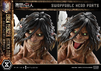 Attack on Titan (TV animation) Ultimate Diorama Masterline Statue Eren Yeager Attack Titan 81 cm - Prime 1 Studio Statues & Busts