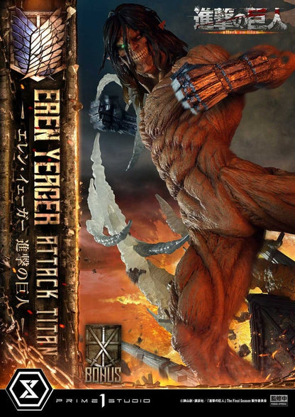Attack on Titan (TV animation) Ultimate Diorama Masterline Statue Eren Yeager Attack Titan Bonus Version 81 cm - Prime 1 Studio Statues & Busts