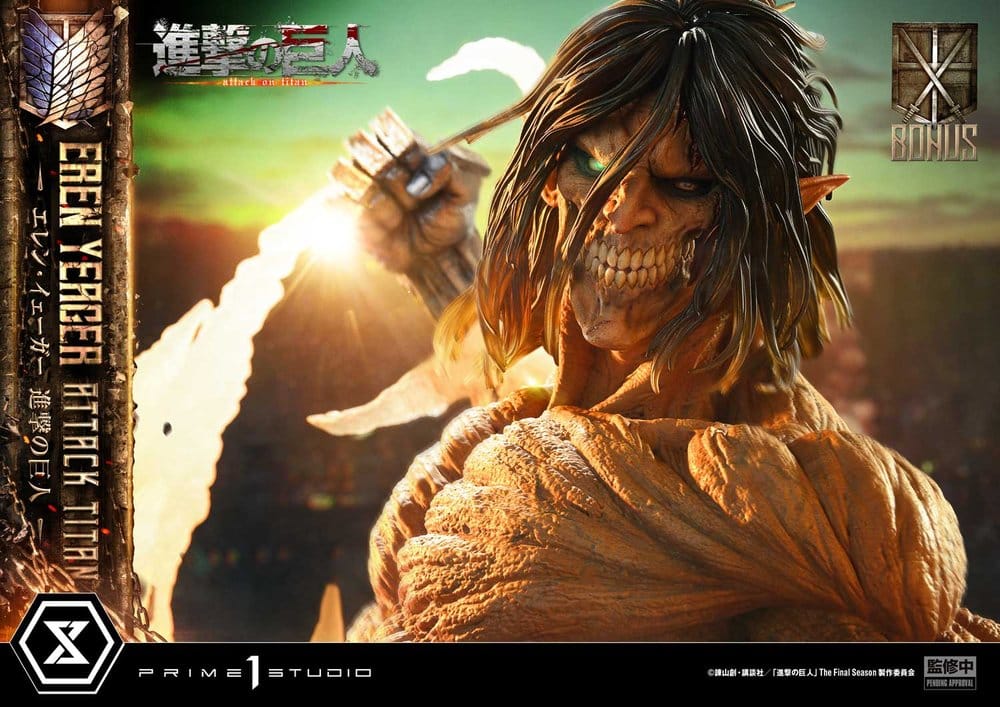 Attack on Titan (TV animation) Ultimate Diorama Masterline Statue Eren Yeager Attack Titan Bonus Version 81 cm - Prime 1 Studio Statues & Busts
