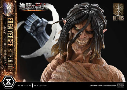 Attack on Titan (TV animation) Ultimate Diorama Masterline Statue Eren Yeager Attack Titan Bonus Version 81 cm - Prime 1 Studio Statues & Busts