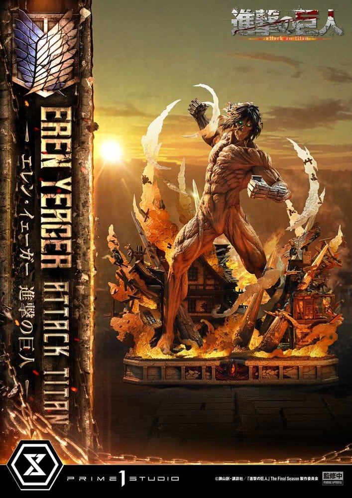 Attack on Titan (TV animation) Ultimate Diorama Masterline Statue Eren Yeager Attack Titan Bonus Version 81 cm - Prime 1 Studio Statues & Busts