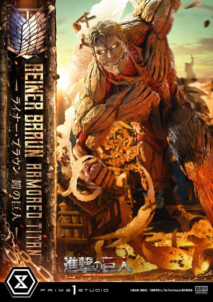 Attack on Titan (TV animation) Ultimate Diorama Masterline Statue Reiner Braun Armored Titan 75 cm - Prime 1 Studio Statues & Busts