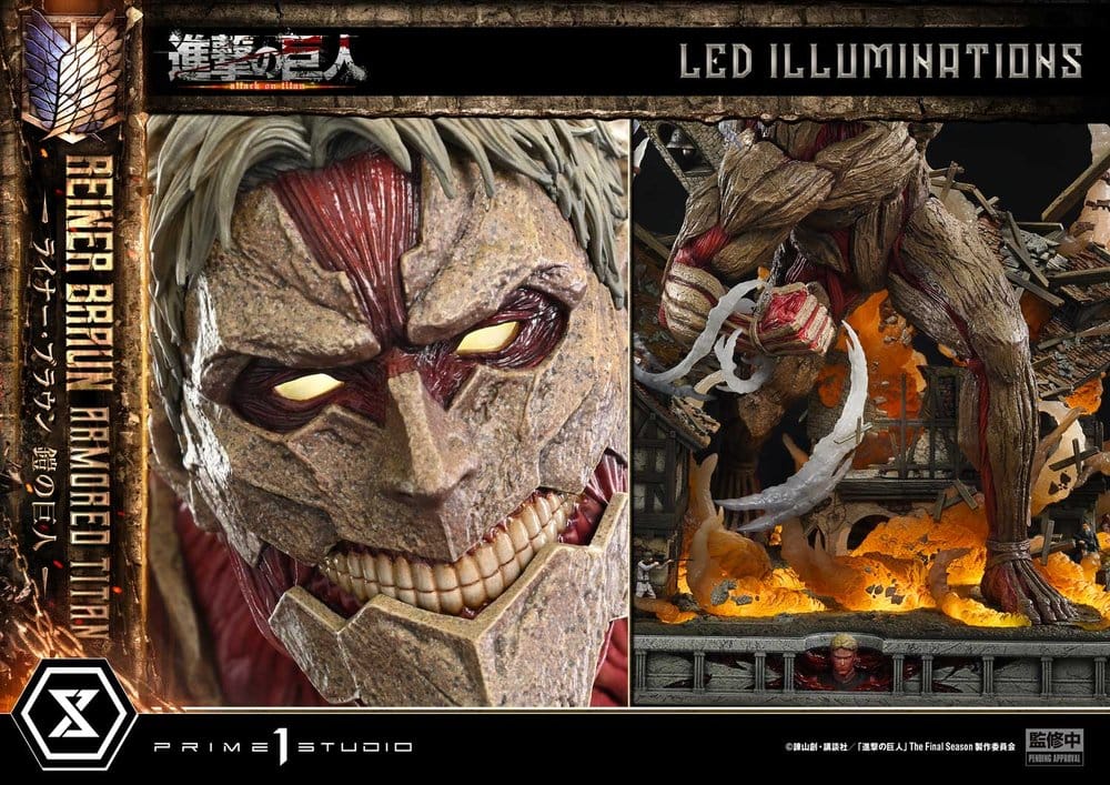 Attack on Titan (TV animation) Ultimate Diorama Masterline Statue Reiner Braun Armored Titan 75 cm - Prime 1 Studio Statues & Busts