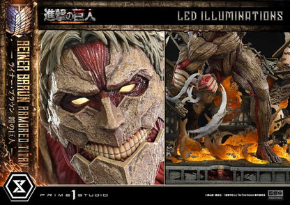 Attack on Titan (TV animation) Ultimate Diorama Masterline Statue Reiner Braun Armored Titan 75 cm - Prime 1 Studio Statues & Busts