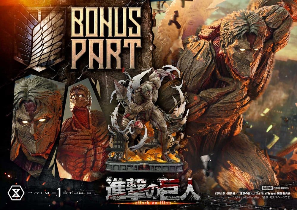 Attack on Titan (TV animation) Ultimate Diorama Masterline Statue Reiner Braun Armored Titan Bonus Version 75 cm - Prime 1 Studio Statues & Busts