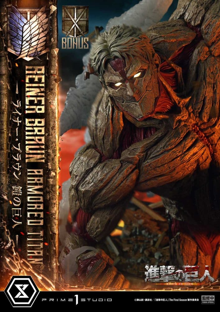 Attack on Titan (TV animation) Ultimate Diorama Masterline Statue Reiner Braun Armored Titan Bonus Version 75 cm - Prime 1 Studio Statues & Busts