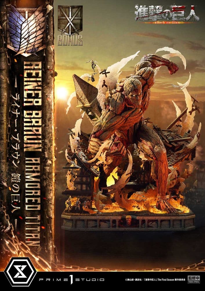 Attack on Titan (TV animation) Ultimate Diorama Masterline Statue Reiner Braun Armored Titan Bonus Version 75 cm - Prime 1 Studio Statues & Busts