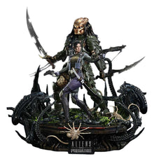 Aliens vs. Predator (Comic) Ultimate Premium Masterline Statue 1/4 Machiko & Broken Tusk Predator Deluxe Version 84 cm - Prime 1 Studio Statues