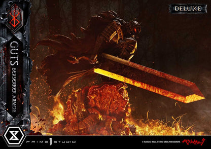 Berserk Ultimate Premium Masterline Series Statue 1/4 Guts, Berserker Armor Grunbeld vs. Guts Deluxe Version 94 cm