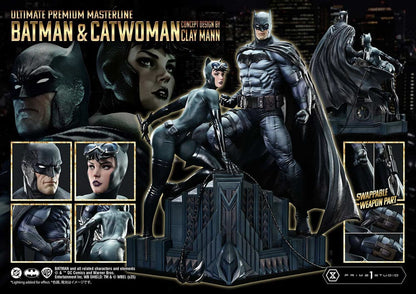 DC Comics Ultimate Premium Masterline Series Statue 1/4 Batman & Catwoman (Concept Design by Clay Mann) Bonus Version 56 cm