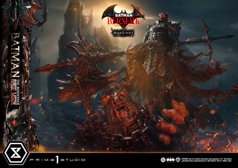 DC Comics Premium Masterline Series Statue 1/4 Batman (Comics) Batman: The Berserker Rage Mode DX Bonus Version 93 cm - Prime 1 Studio Statues