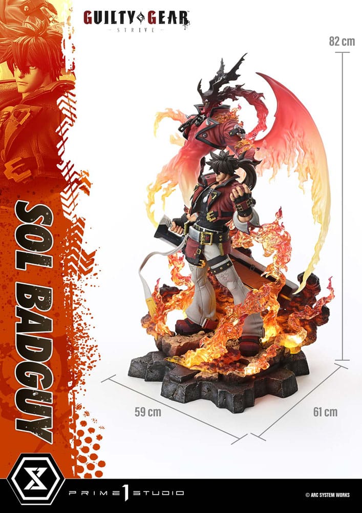 Guilty Gear Strive Ultimate Premium Masterline Series Statue 1/4 Sol Badguy Version 82 cm - Prime 1 Studio Statues