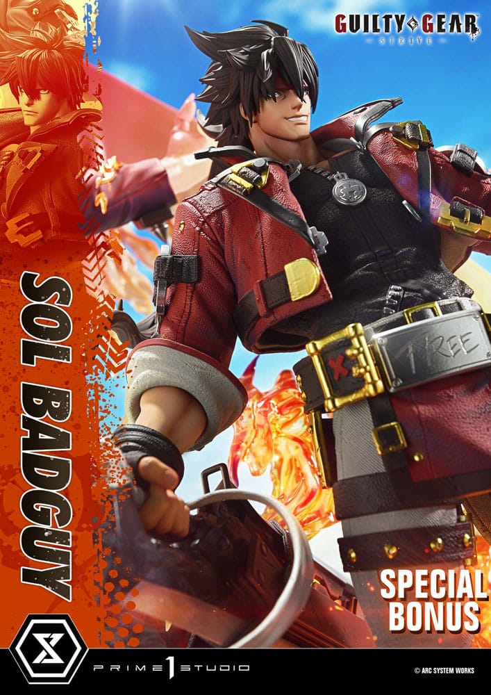 Guilty Gear Strive Ultimate Premium Masterline Series Statue 1/4 Sol Badguy Bonus Version 82 cm - Prime 1 Studio Statues