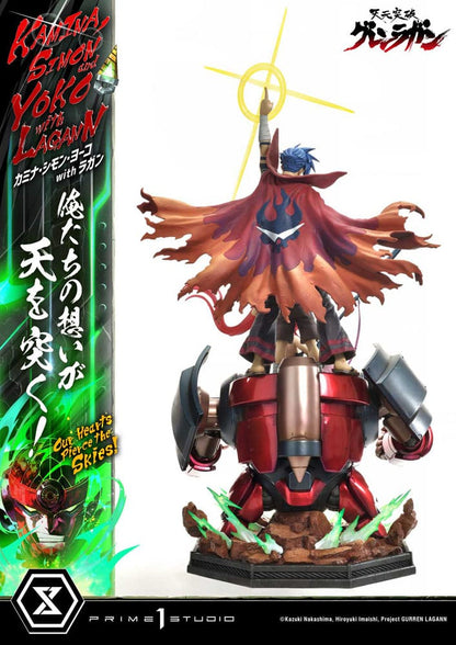 Gurren Lagann Ultimate Premium Masterline Series Statue 1/4 Kamina, Simon & Yoko with Lagann 97 cm - Prime 1 Studio Statues & Busts