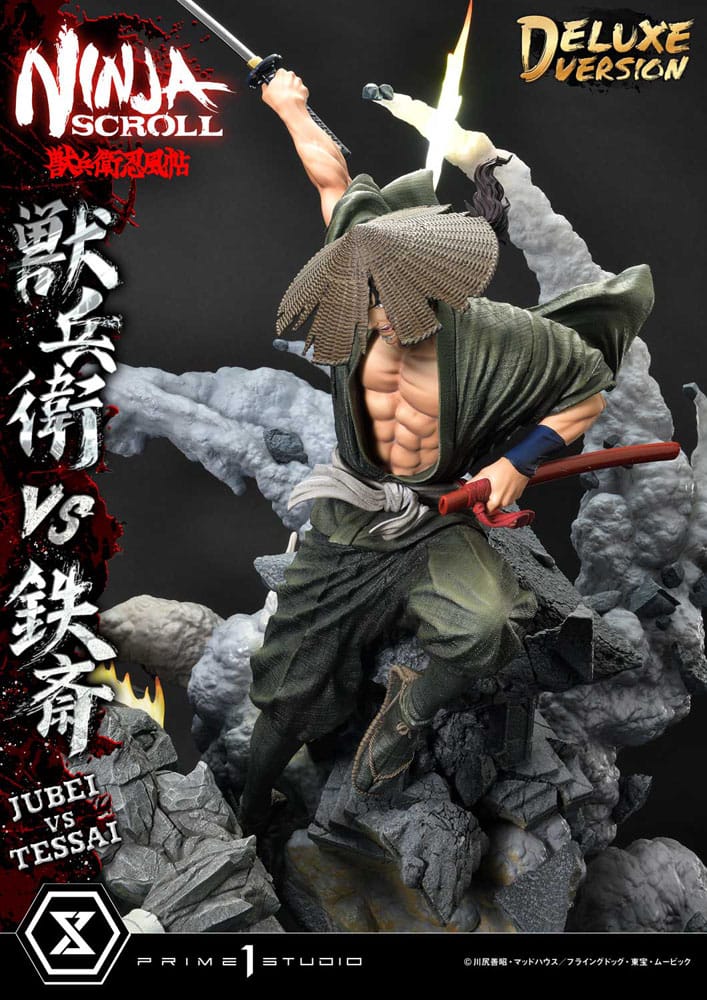 Ninja Scroll Ultimate Premium Masterline Series Statue 1/4 Jubei Versus Tessai Deluxe Version 101 cm - Prime 1 Studio Statues & Busts