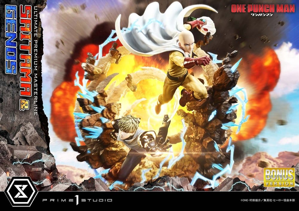 One-Punch Man Premium Masterline Series Statue 1/4 Saitama & Genos DX Bonus Version 73 cm - Prime 1 Studio Statues