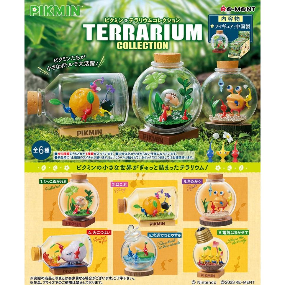 Pikmin Mini Figures Terrarium Collection Display 6 - Re-Ment Blind Boxes