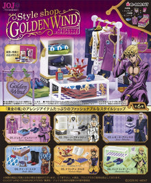 JoJo's Bizarre Adventure Mini Figures Style Shop Golden Wind Blind Box Display Box Qty 6 - Re-Ment Blind Boxes