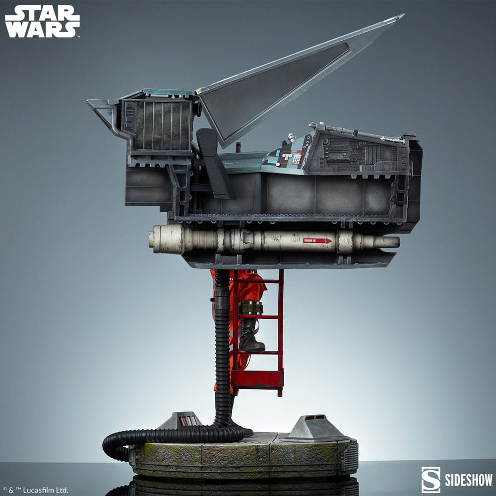 Star Wars Premium Format Statue Luke Skywalker & X-Wing: Red Five, Standing By 76 cm - Sideshow Collectibles Statues