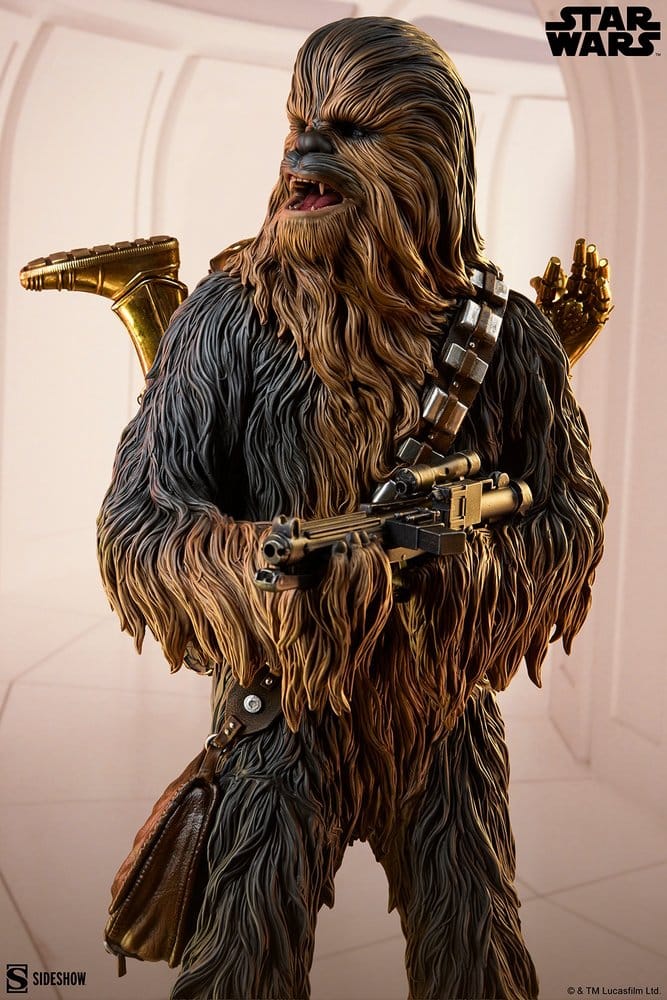 Star Wars Premium Format Figure Chewbacca and C-3PO - Sideshow Collectibles Statues