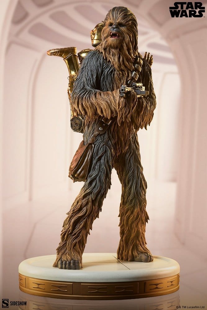 Star Wars Premium Format Figure Chewbacca and C-3PO - Sideshow Collectibles Statues